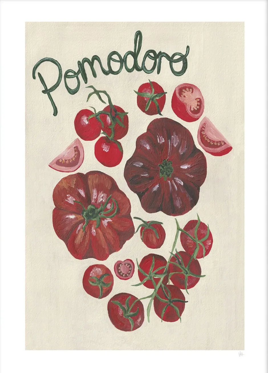 Plakater & Rammer<Poster & Frame Violets Print House - Pomodoro Flerfarvet