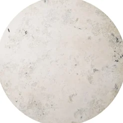 Møbler<Vipp 494 Cabin round Ø130 L. Beige marble, Dark oak