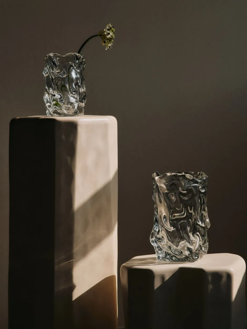 Vaser & Urtepotteskjulere<Ferm Living Virelle Vase - H18 - Clear