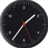Ure & Vejrstationer<Hay Wall Clock-Black