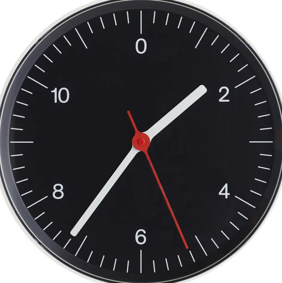 Ure & Vejrstationer<Hay Wall Clock-Black