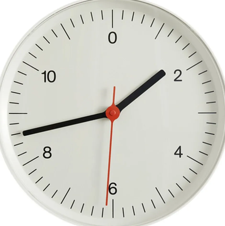 Ure & Vejrstationer<Hay Wall Clock-White