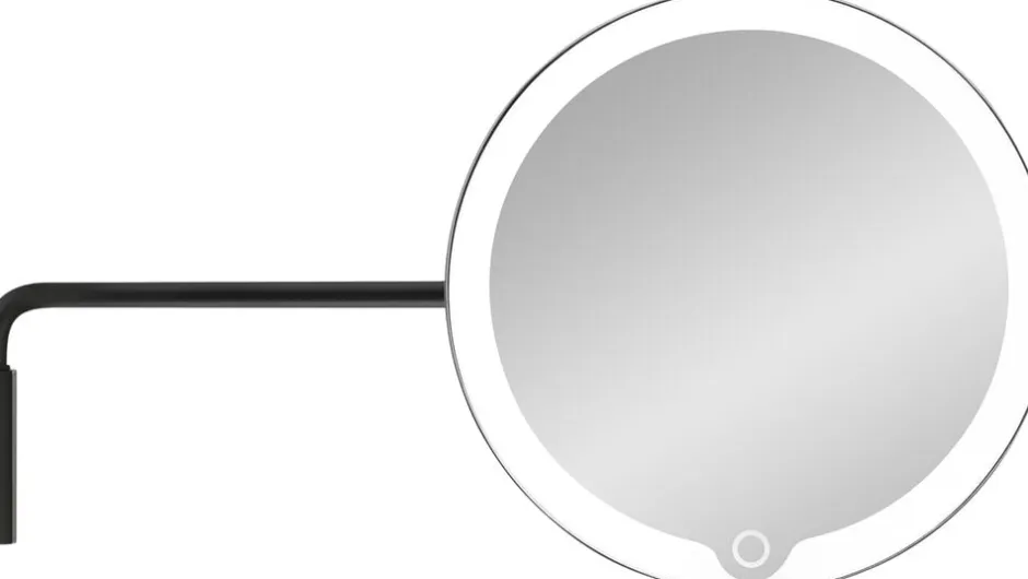 Spejle<Blomus Wall mounted LED Vanity Mirror -MODO- Black