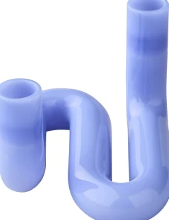 Lys & Lysestager<Studio About WAVE, MILK BLUE