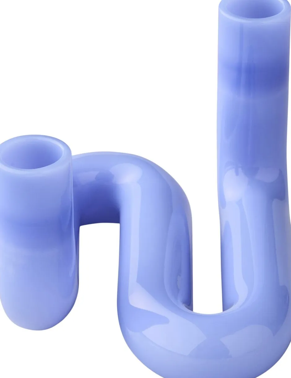 Lys & Lysestager<Studio About WAVE, MILK BLUE