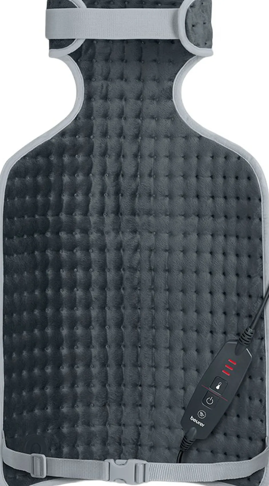 Elektronik<Beurer Wellbeing HK 64 Cosy Grey Varmepude til nakke og ryg