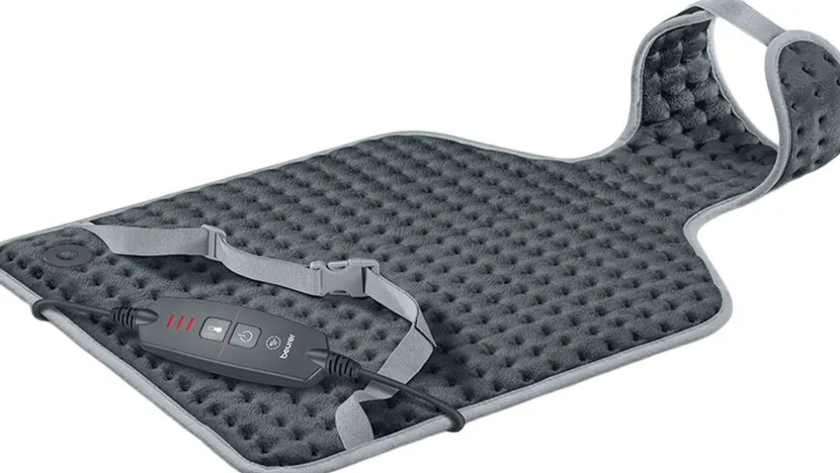 Elektronik<Beurer Wellbeing HK 64 Cosy Grey Varmepude til nakke og ryg