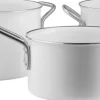 Gryder & Pander<Eva Trio White Line grydesæt 3 stk. 1,8 l 2,5 l 3,8 l keramisk Slip-L