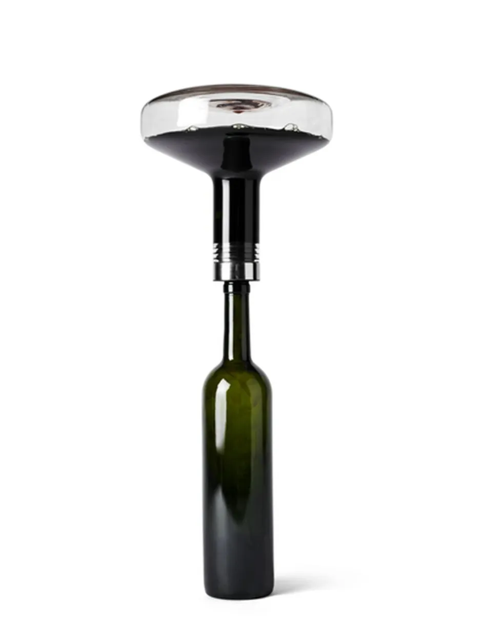 Bar & Vin<Audo Copenhagen Wine Breather, Clear/Steel