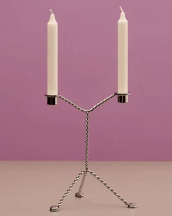 Lys & Lysestager<Hay Wire Candleholder-Mirror