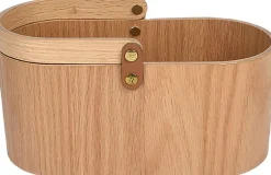 Tilbehør Til Bordet<Ekta Living Wood Tray Caddy, Oak, 12x23x10 cm