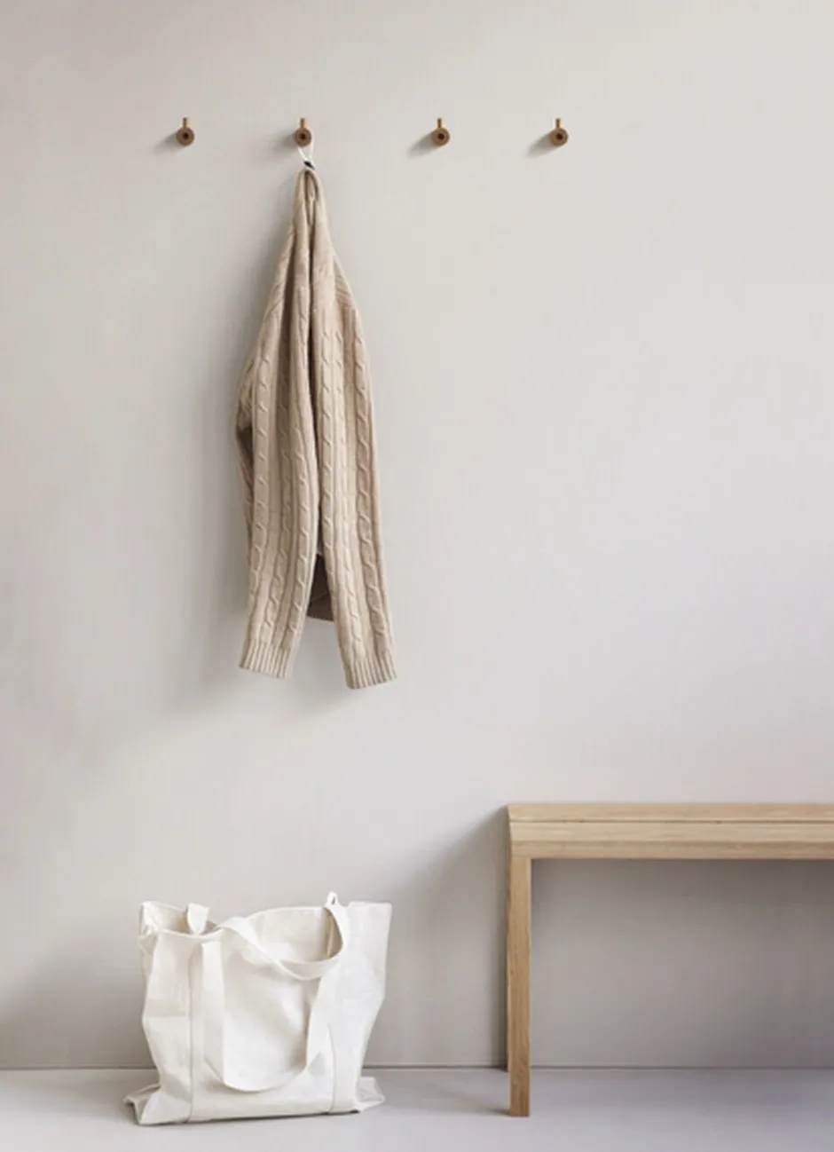 Knager & Knagerækker<Moebe Wooden Wall Hook, Smoked Oak