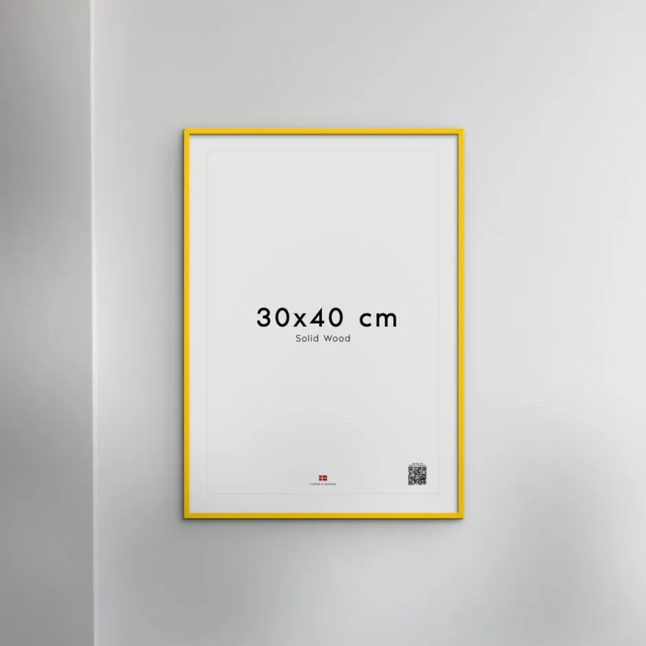 Plakater & Rammer<Poster & Frame Wood Yellow