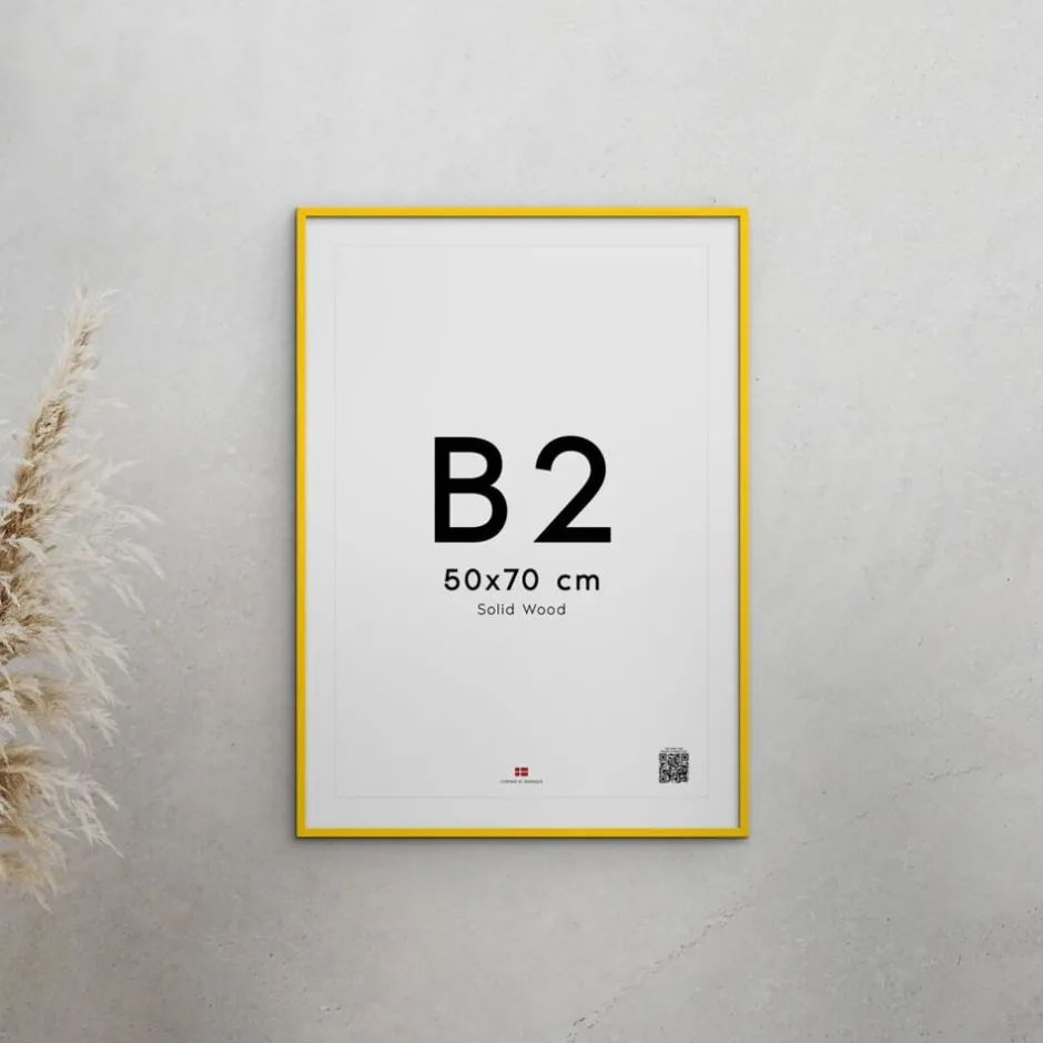 Plakater & Rammer<Poster & Frame Wood Yellow