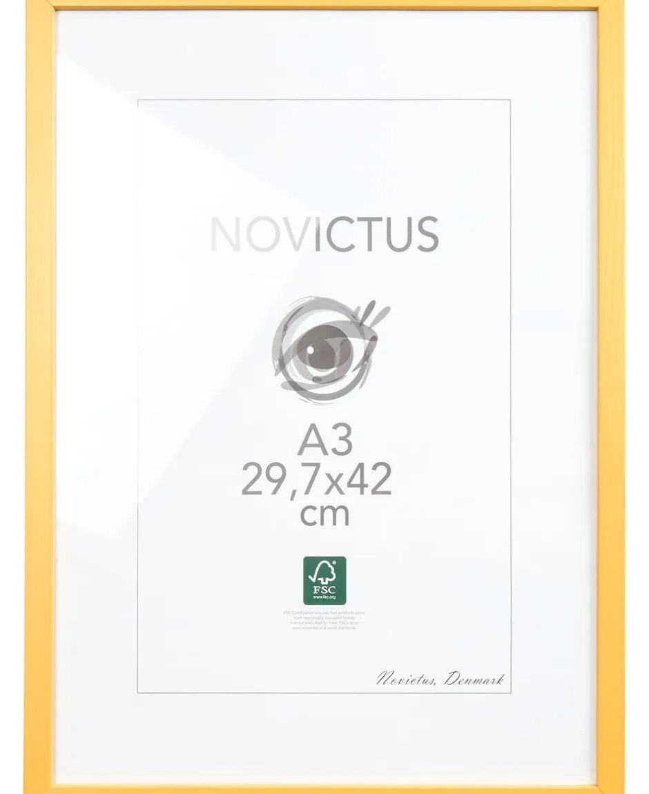 Plakater & Rammer<Poster & Frame Wood Yellow
