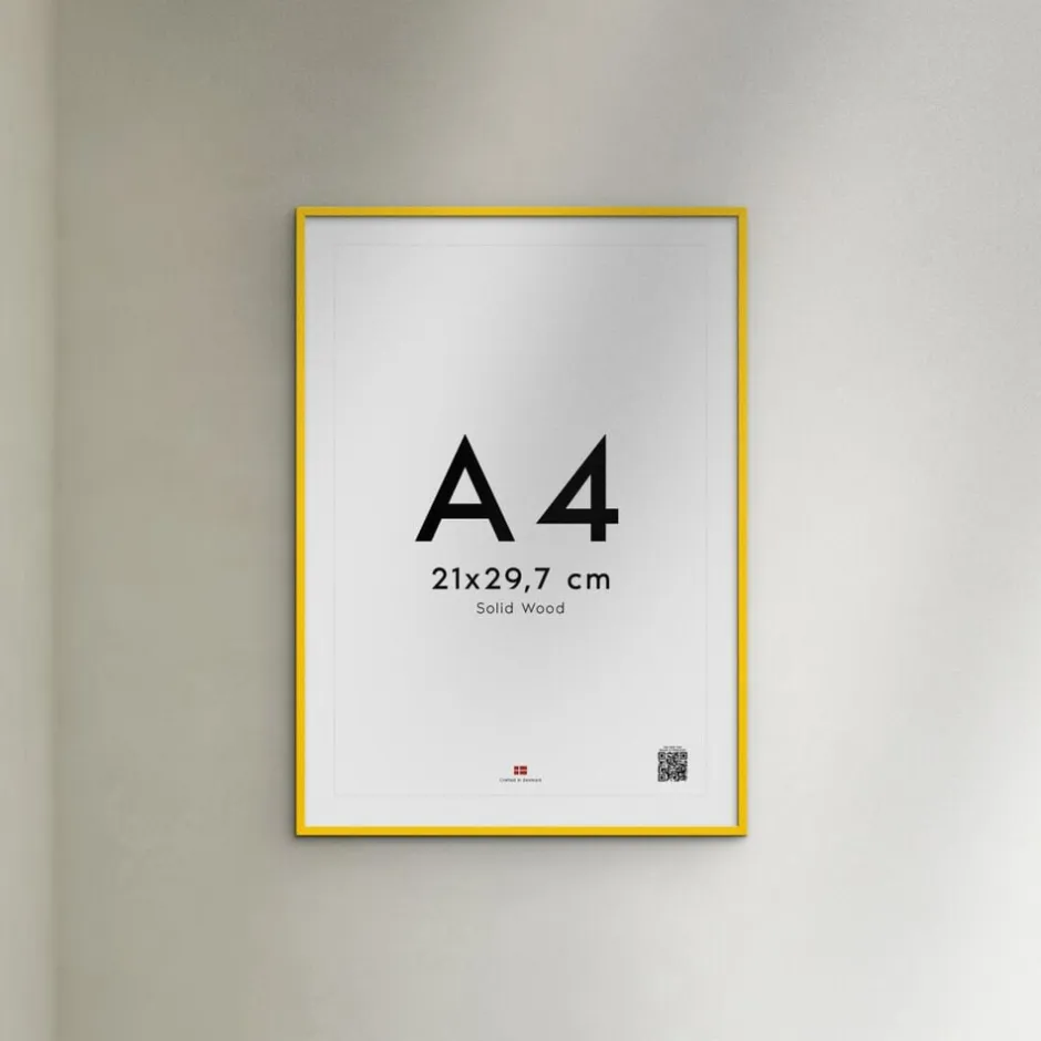 Plakater & Rammer<Poster & Frame Wood Yellow
